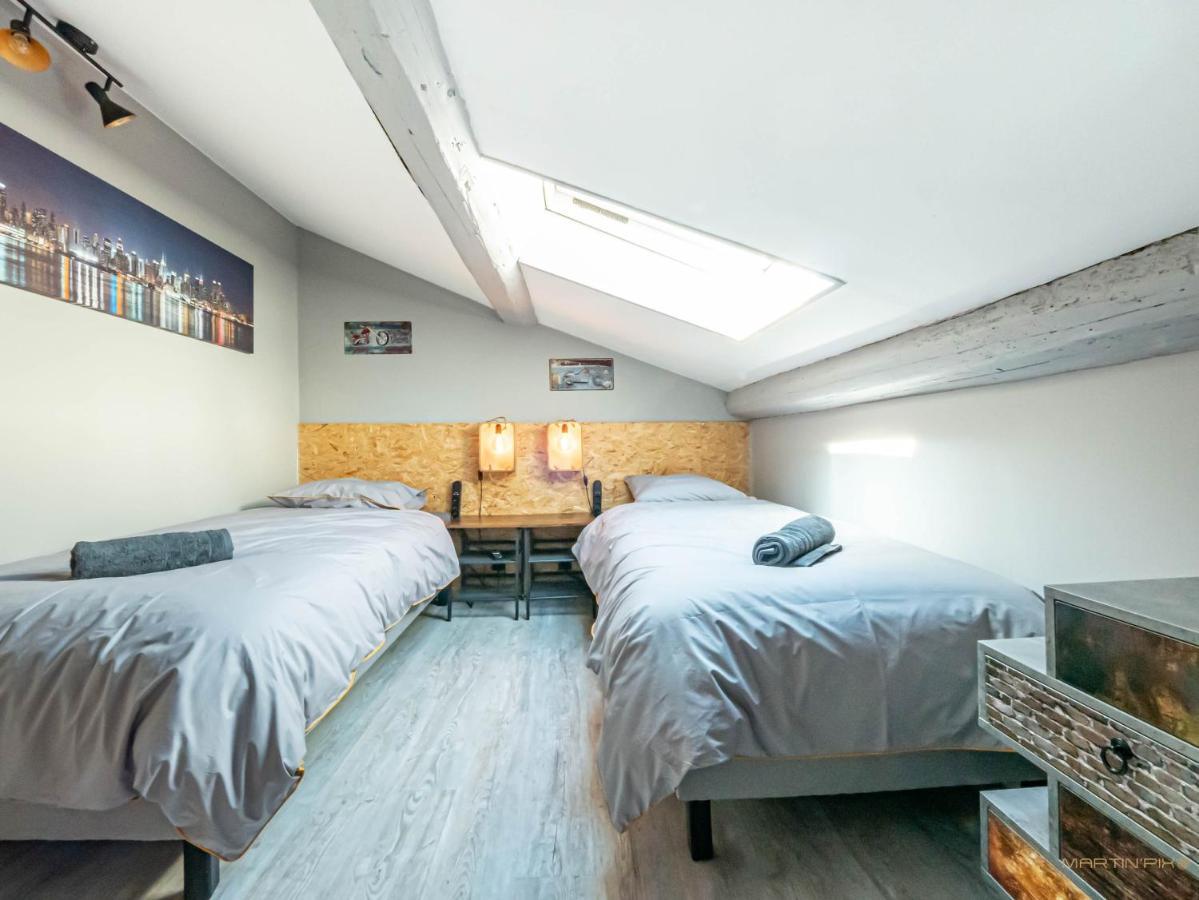 Centre Historique - Free Parking - Self Checkin - Wifi - Industriel - Sleepntripbeziers Apartment Bagian luar foto