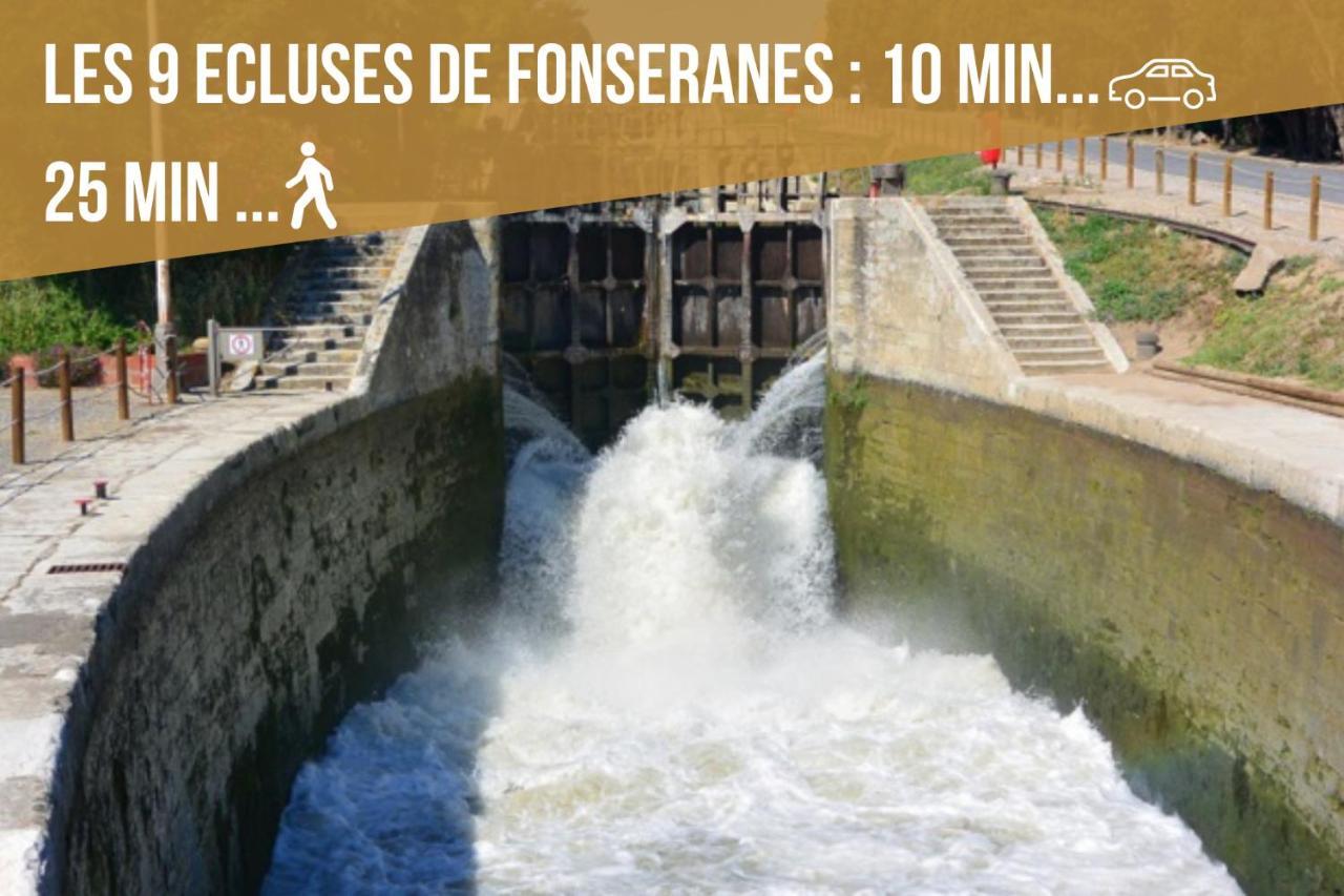 Centre Historique - Free Parking - Self Checkin - Wifi - Industriel - Sleepntripbeziers Apartment Bagian luar foto